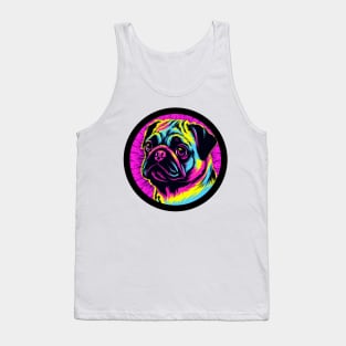 Pug Dog Hero Tank Top